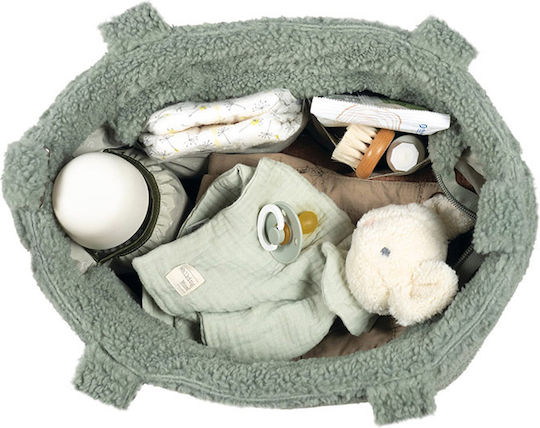 Pasito a Pasito Shoulder/Hand Diaper Bag Green 37x10x24cm.