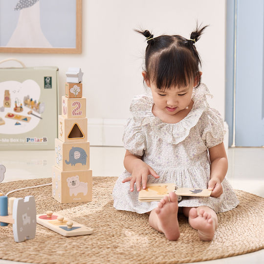 Viga Toys Stacking Toy made of Wood for 18++ Months