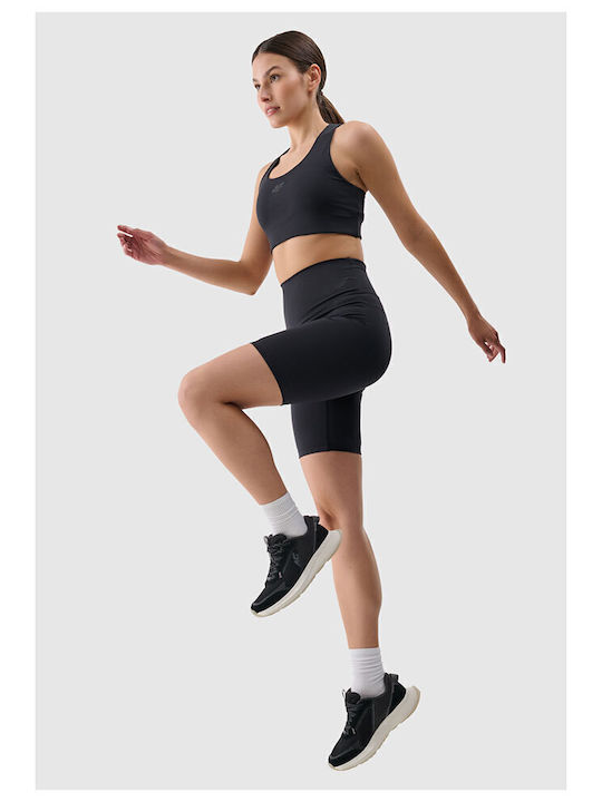 Functional Training Γυναικείο Ποδηλατικό Κολάν Ψηλόμεσο Μαύρο