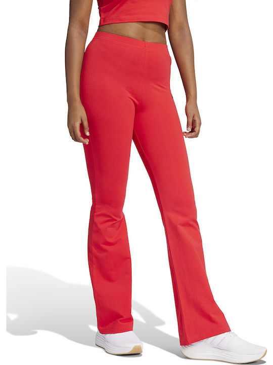 Essentials Training Damen Lang Leggings Hohe Taille Rote