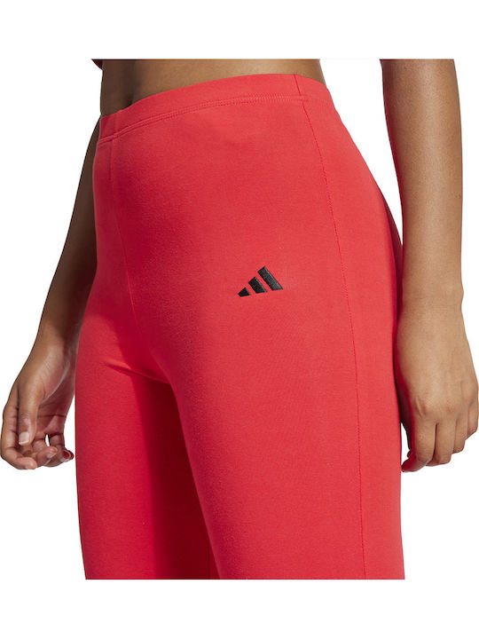 Essentials Training Damen Lang Leggings Hohe Taille Rote