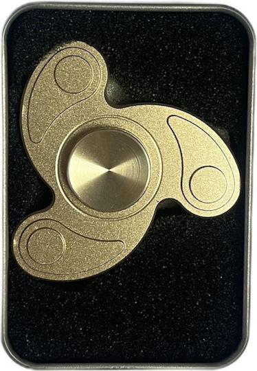 Fidget Spinner Golden Three Leaves Χρυσό Σπίνερ