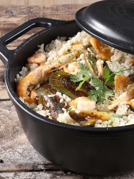 Victoria Dutch Oven Round Cast Iron 3.8lt 1pcs