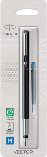 Parker Писалка Medium Черна от Пластмаса с Черно Мастило