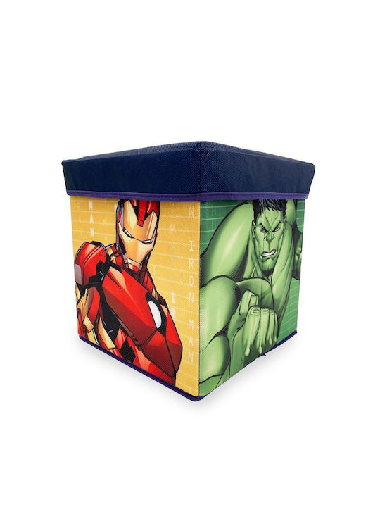 Dimcol Box-Stool Marvel Avengers 11 30x30x30 Blue 100% Polyester