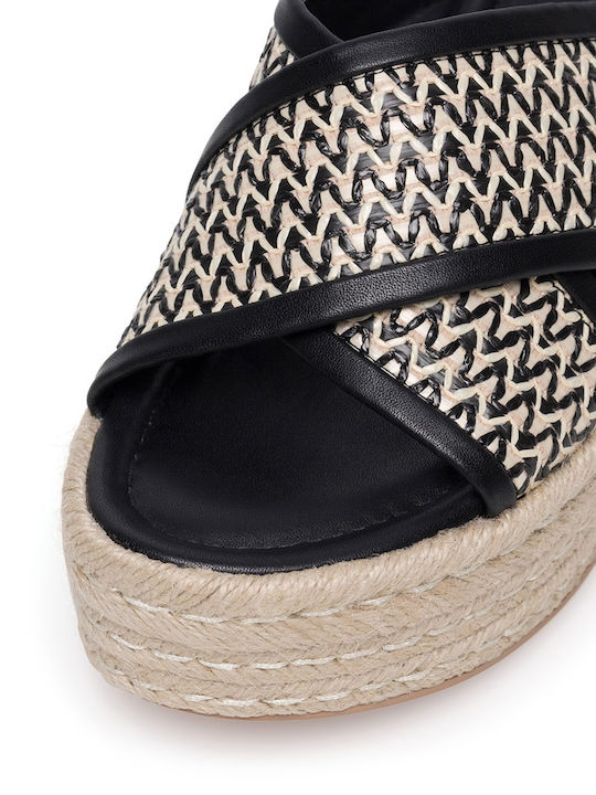 Women's Mules with Chunky Low Heel in Black Color