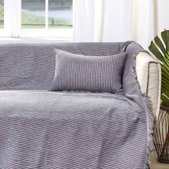 Bed&Bath Decorative Pillow Case from 100% Cotton Anthracite 30x50cm