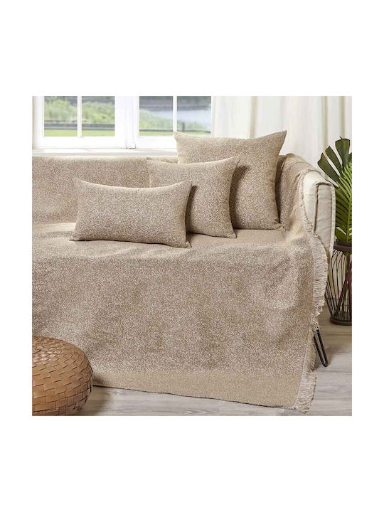 Bed&Bath Διακοσμητική Μαξιλαροθήκη από 100% Βαμβάκι Beige 30x50εκ.