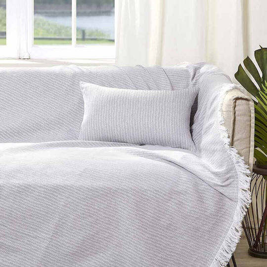 Bed&Bath Decorative Pillow Case from 100% Cotton White 30x50cm