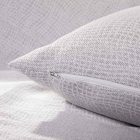 Bed&Bath Decorative Pillow Case from 100% Cotton White 30x50cm