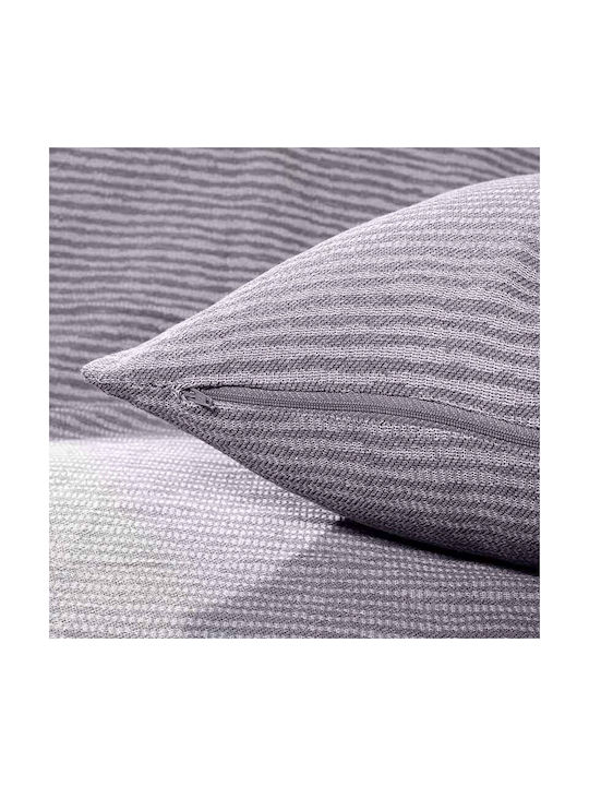 Bed&Bath Decorative Pillow Case from 100% Cotton Anthracite 30x50cm
