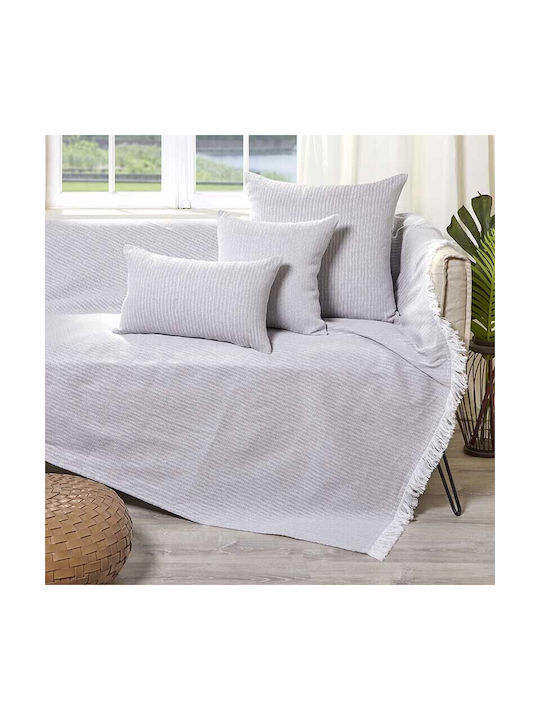 Bed&Bath Διακοσμητική Μαξιλαροθήκη από 100% Βαμβάκι Λευκή 30x50εκ.
