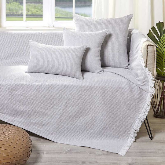 Bed&Bath Decorative Pillow Case from 100% Cotton White 30x50cm