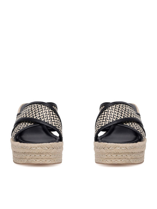 Women's Mules with Chunky Low Heel in Black Color