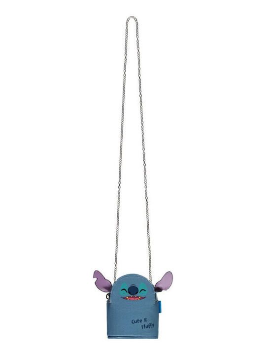 Difuzed Lilo Stitch Детска Чанта През Рамо Синя 11x7x13см