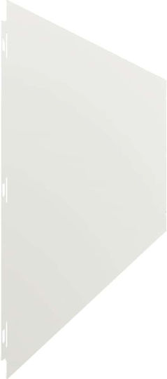 vidaXL Metallgartenbordüre in Weiß Farbe 1.03m x 25cm