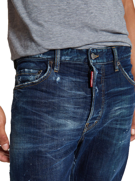 Men's Jeans Pants with Loose Fit Navy