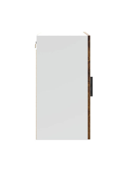 Vidaxl Küchenhängeschränke 2 Stk. Porto Rauchige Eiche 50x31x60cm Schwarz