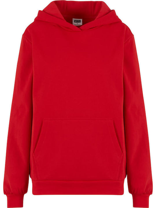 Damen Sweatshirt Kapuzen Red