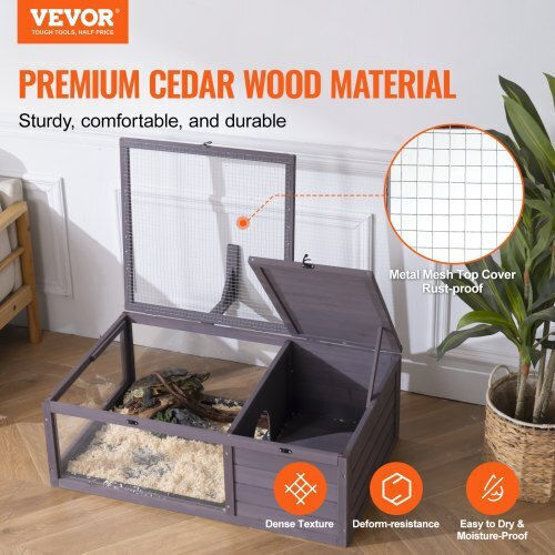 Vevor Reptile Terrarium Gray