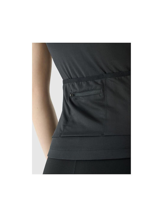 4F Cycling Short Sleeves Cycling Jersey Black