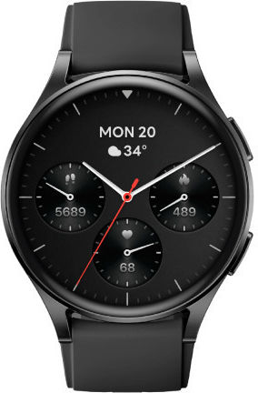 Egoboo GemCraft Aluminium Smartwatch με Παλμογράφο (Μαύρο)