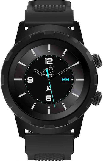 Allview Hybrid T Smartwatch με Παλμογράφο (Μαύρο)