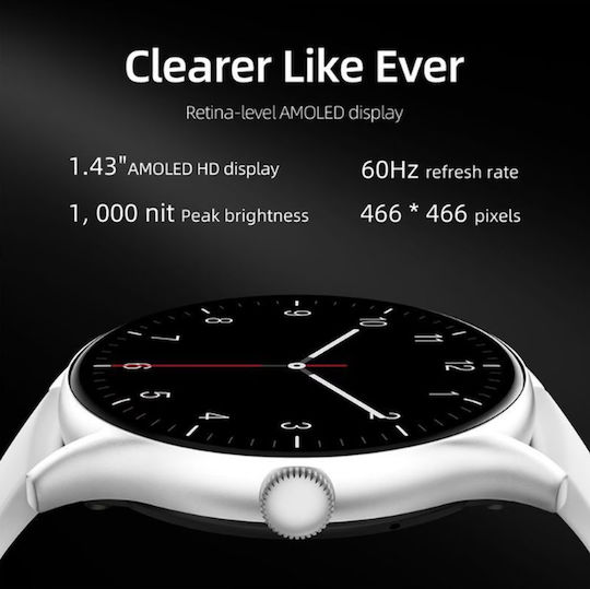 QCY GT S3 Smartwatch with Heart Rate Monitor (Gray)