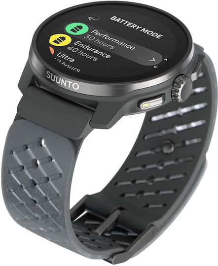 Suunto Race S Titanium 45mm Waterproof Smartwatch with Heart Rate Monitor (Graphite)