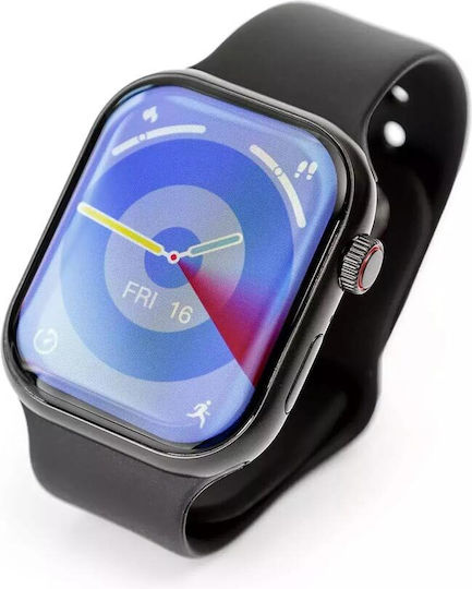 Platinet PSMART29B Smartwatch με Παλμογράφο (Μαύρο)