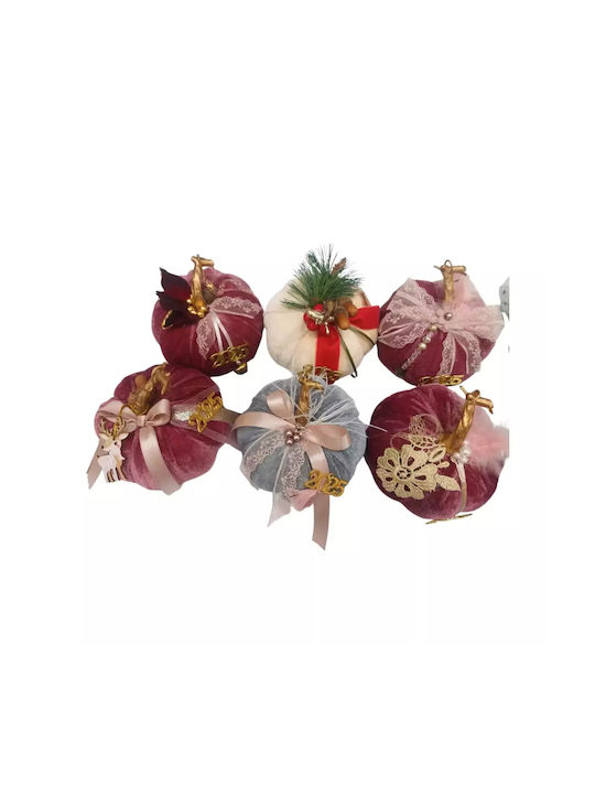 Melia Handmade Настолници Гоури Тиква Burgundy от Текстил 2026 1бр