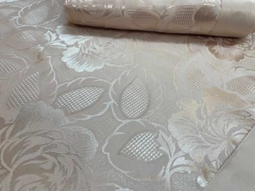 Set of 7 Jacquard Yellow Roses Tablecloths Pieces Lh2070802-1