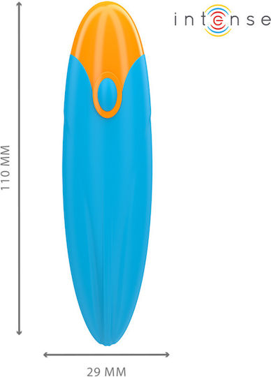 Intense Mike Vibrator Bullet with Remote Control 11cm Blue