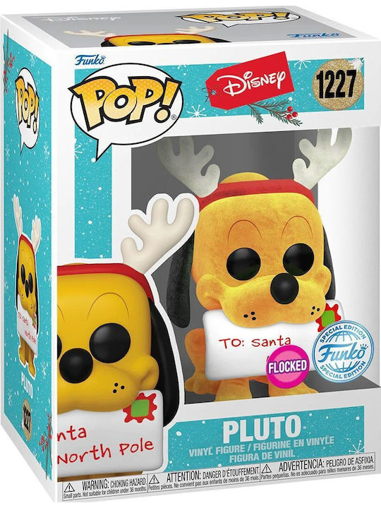 Funko Pop! Christmas: Pluto (Holiday) Flocked Special Edition Funko Pop! Christmas: Pluto (Holiday) Flocked Special Edition