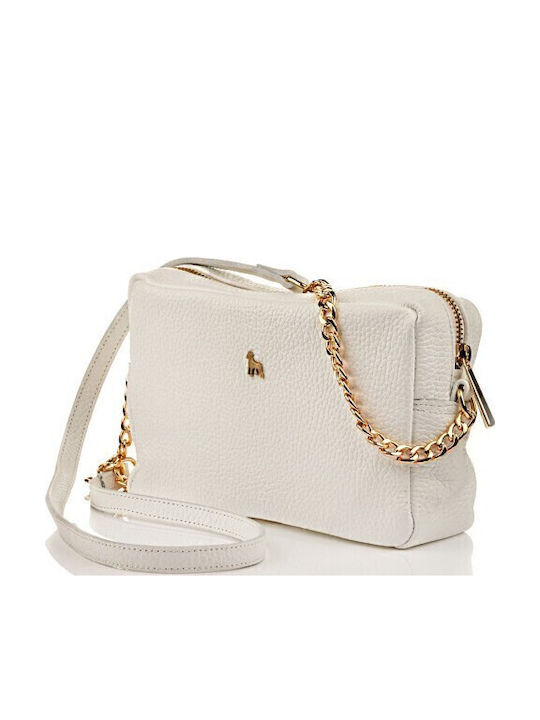 Leder Damen Handtasche Schulter Weiß