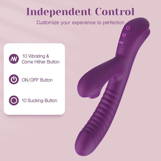 Tracy's Dog Beta Vibrator Rabbit Purple