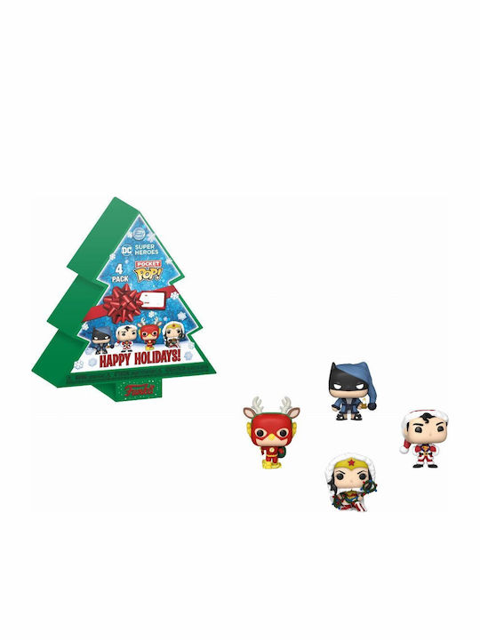 Funko Tasche Pop! Helden: DC Superhelden - Christmas Tree (4er-Pack) Exklusiv