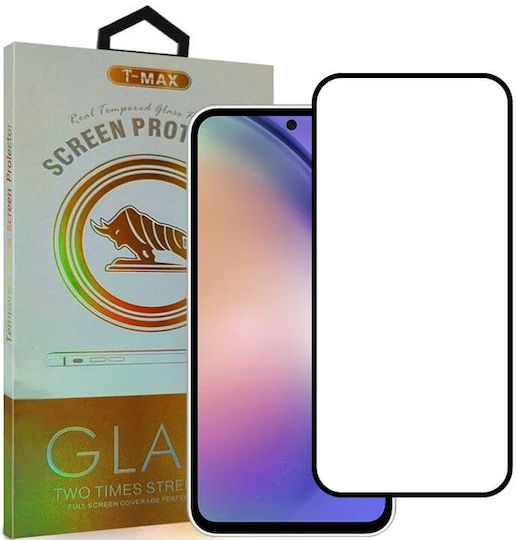 T-Max 3D 0.2mm Full Glue Tempered Glass Μαύρο (Samsung M55 5G)