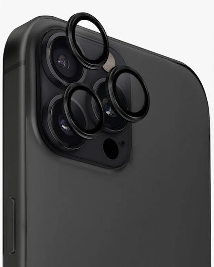 Lens Protecție Cameră Tempered Glass Black pentru iPhone 11 Pro, iPhone 11 Pro Max, iPhone 12 Pro, iPhone 12 Pro