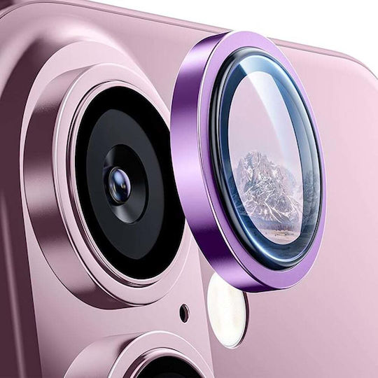 Lito Protecție Cameră Tempered Glass Pink pentru iPhone 16, iPhone 16 Plus