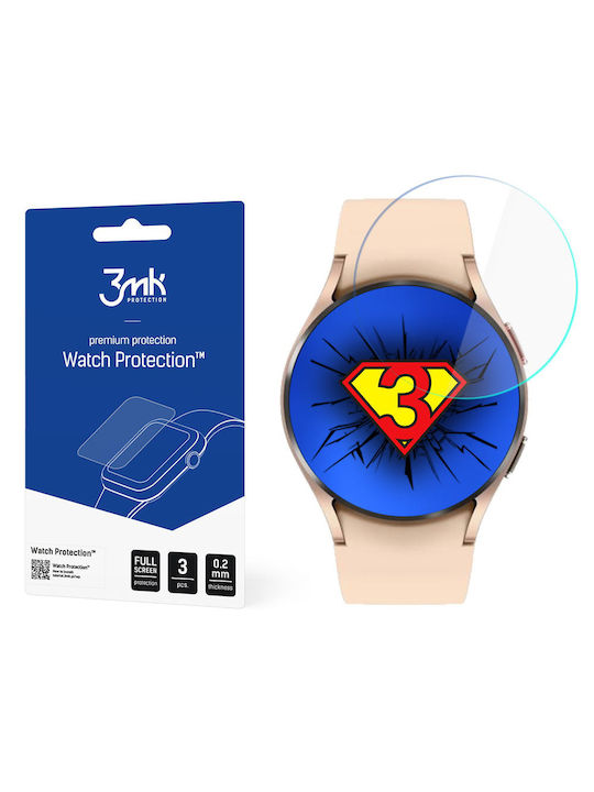 3MK FlexibleGlass Screen Protector για το Galaxy Watch 4 40mm 3τμχ