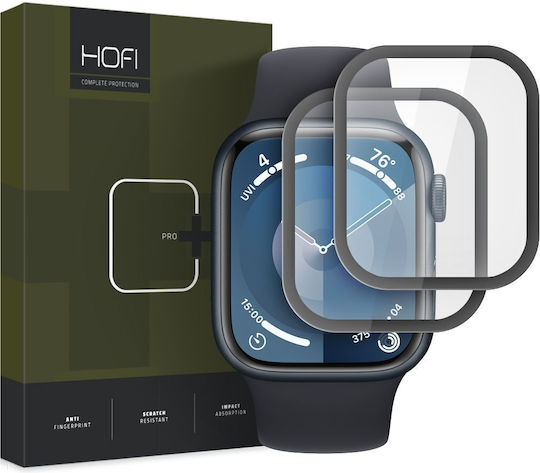 Hofi Hybrid Pro+ Displayschutzfolie für das Apple Watch 7 / 8 / 9 (45 MM) 2Stück