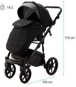 Adamex Nola Standard Ρυθμιζόμενο Καρότσι 2 σε 1 Grafit