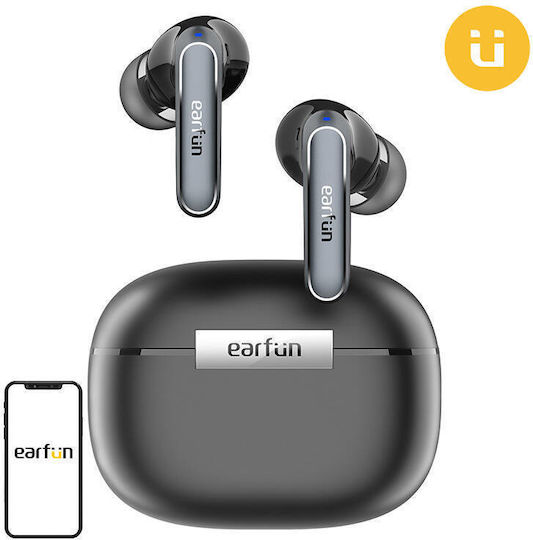 Earfun Air2 In ear Bluetooth хендсфри Слушалки с Устойчивост на Пот и Кутийка за Зареждане Черен