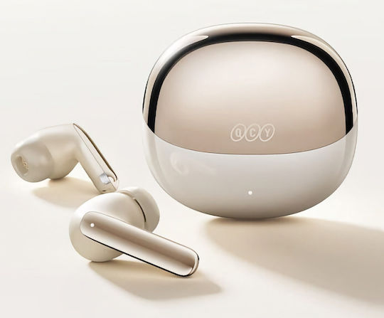 QCY Melobuds Pro HT08 Bluetooth Handsfree Earphones with Sweat Resistance and Charging Case Gold