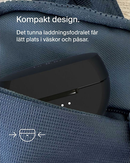 Belkin SoundForm Rhythm In-ear Bluetooth Handsfree Ακουστικά με Αντοχή στον Ιδρώτα και Θήκη Φόρτισης Μαύρα