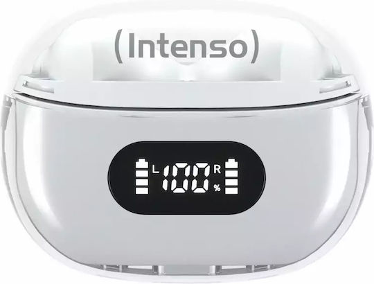 Intenso T312AE In-ear Bluetooth Handsfree Căști cu Carcasă de Încărcare Alb