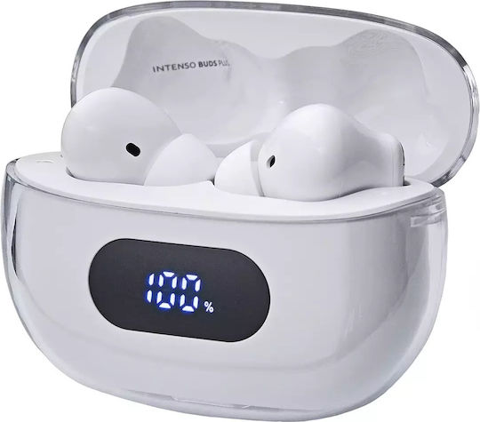 Intenso T312AE In-ear Bluetooth Handsfree Căști cu Carcasă de Încărcare Alb