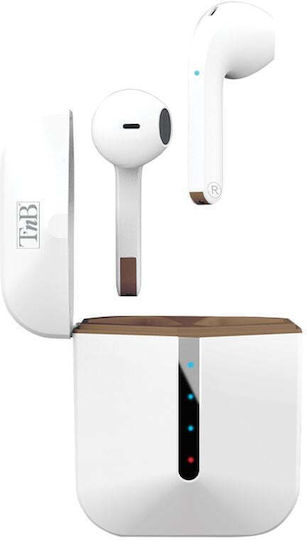 T'nB Zip In-ear Bluetooth Handsfree Ακουστικά με Θήκη Φόρτισης Μαύρα
