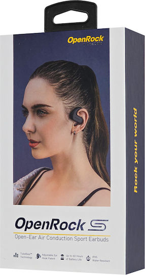 OneOdio OpenRock S In-ear Bluetooth Handsfree Căști cu Rezistență la Transpirație și Carcasă de Încărcare Negru